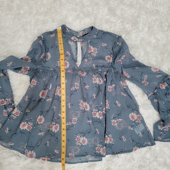 AEO Chiffon Floral Blouse - Picture 7 of 13